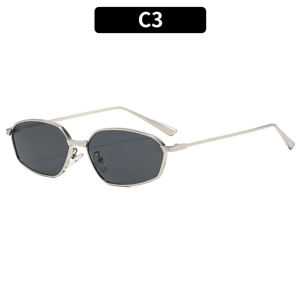 Elegante geometrische Rahmen Sonnenbrille