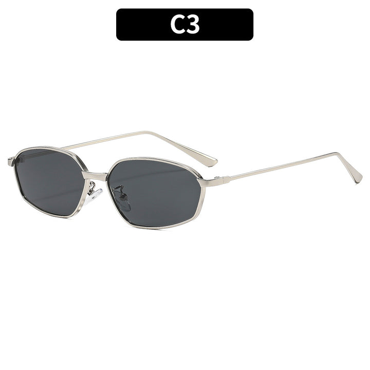 Elegante geometrische Rahmen Sonnenbrille