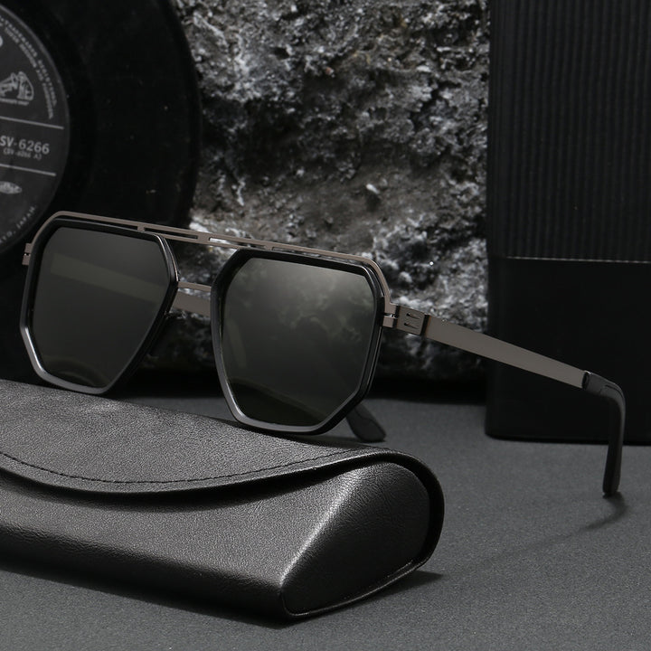 Damen modische octagonale Sonnenbrille mit stilvollem Rahmen Karnz