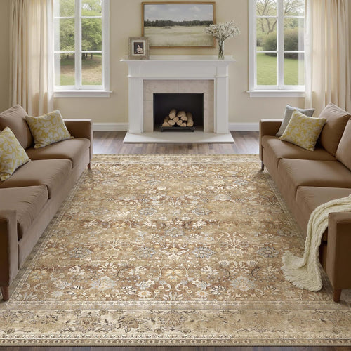 Luxuriöser Vintage-Blumenmuster-Teppich