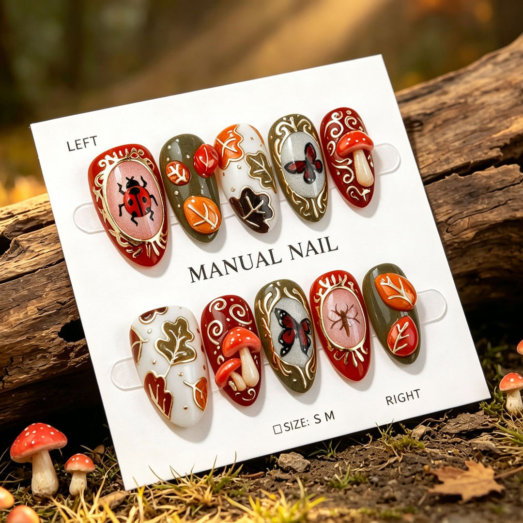 Künstlerisches Manuelles Press-On Nagelkunst Set