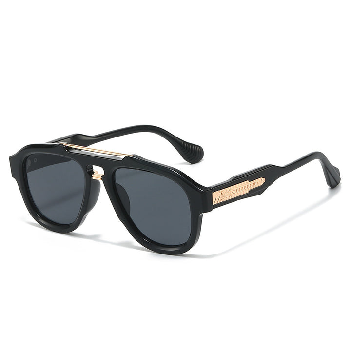 Modebewusste semi-transparente Schild-Sonnenbrille Karnz