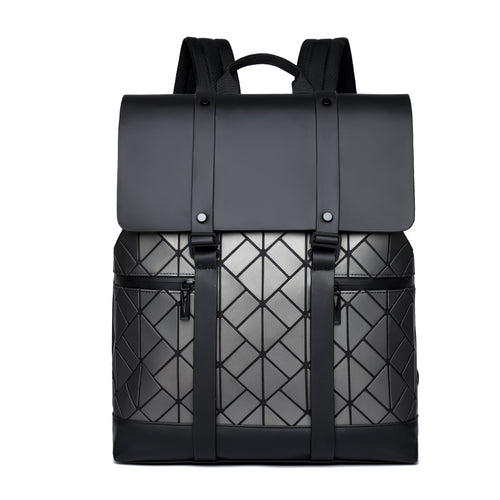 Geometrisches Muster Rolltop Rucksack Karnz