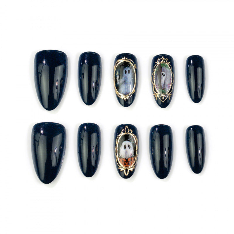 Halloween-Themen Dekorative Press-On Nagelkunst
