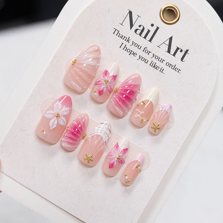 Blumen-Design Press-On Nagelset