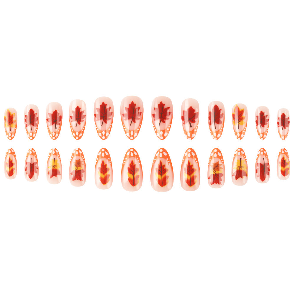 Herbst-Themen Gel-Nagelverlängerungen Karnz