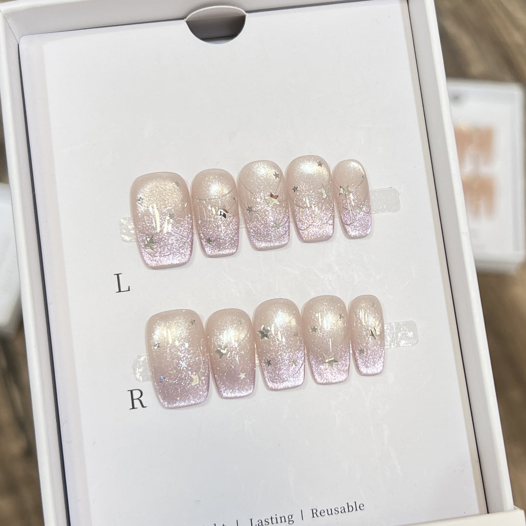 Sternen Glitter Press-On Nagel Set Karnz