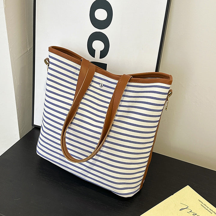 WoStriped Canvas Strandtasche Karnz