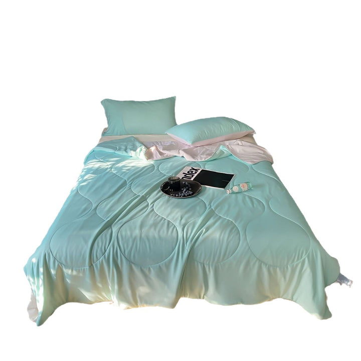 Leichte Steppdecke aus Mikrofaser-Satin, atmungsaktiv und hypoallergen