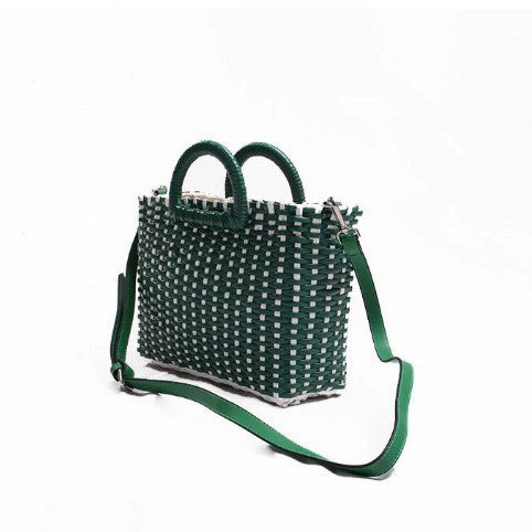 Damen Handtasche im modernen Flecht-Design Karnz