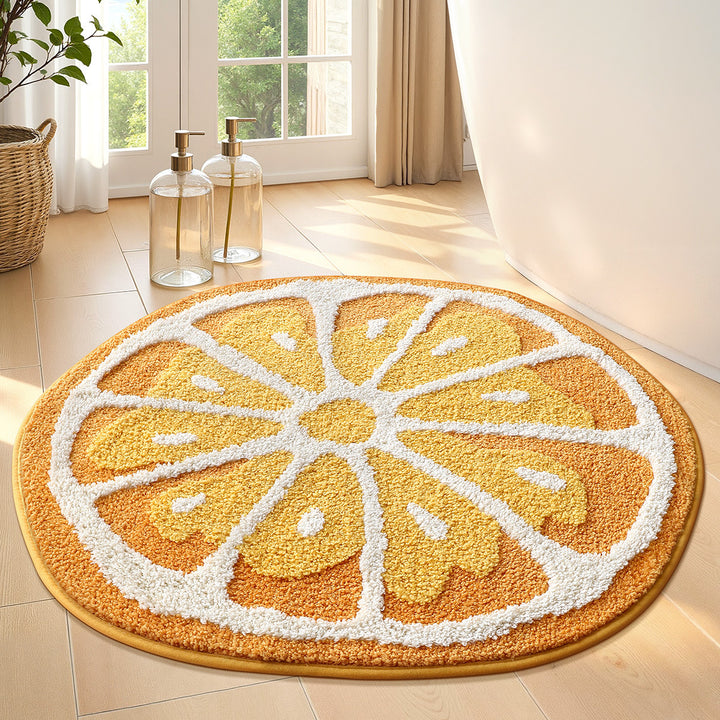 Dekorativer Zitronenförmiger Teppich für die Home Decor