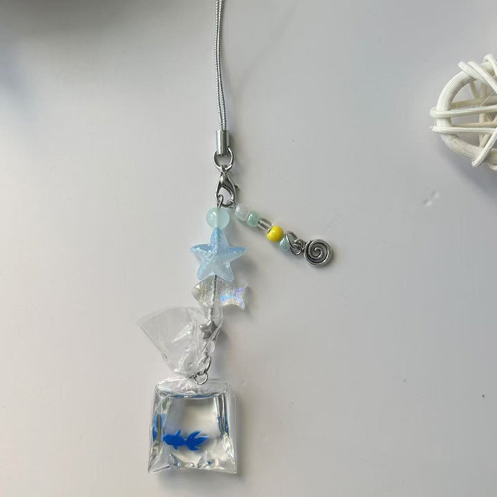 Dekorativer Goldfisch Charm Handy Lanyard Karnz