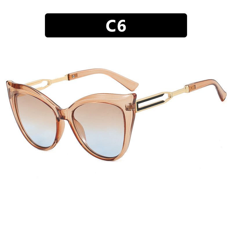 Damen cat-eye Brille mit elegantem Metallrahmen Karnz