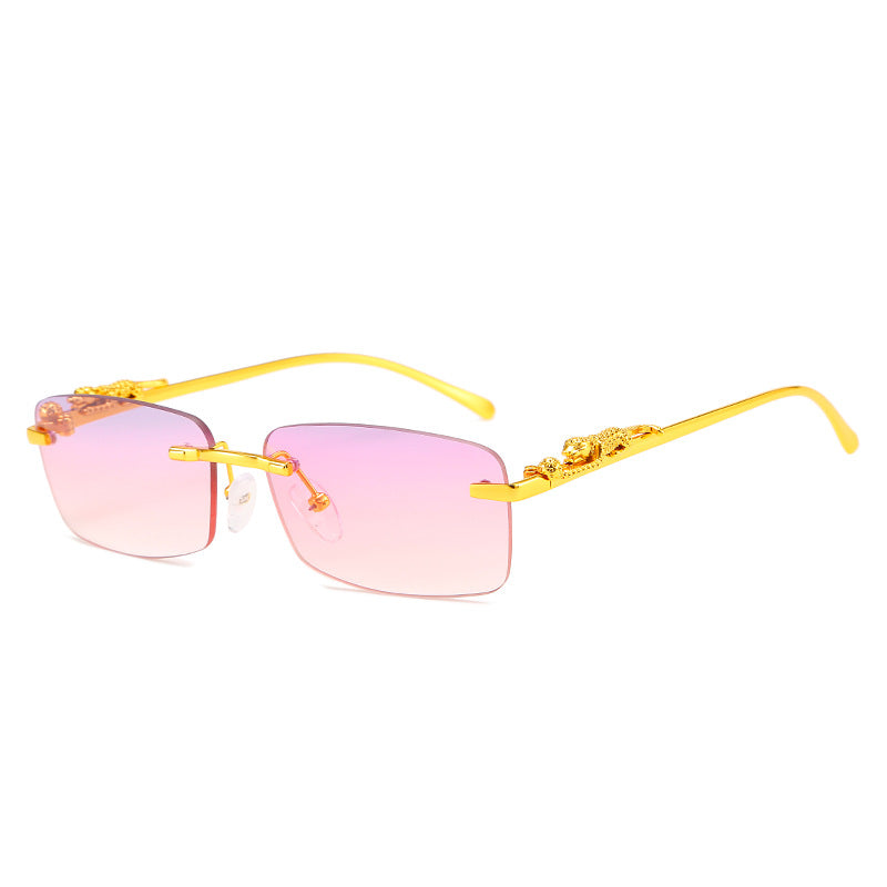 Damen modische Sonnenbrille mit kunstvollen Verzierungen Karnz