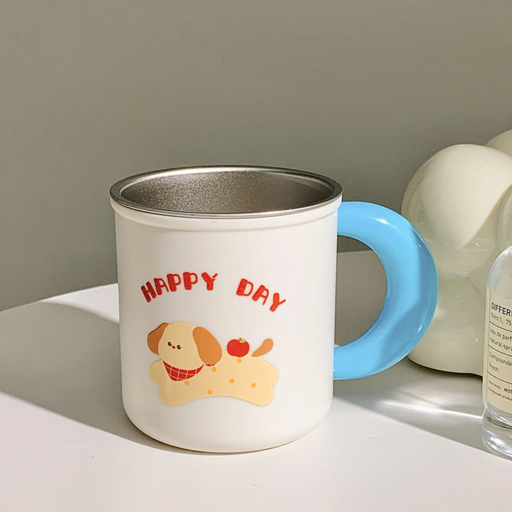 Isolierte Trinkbecher mit Fröhlichem Hunde-Design Karnz