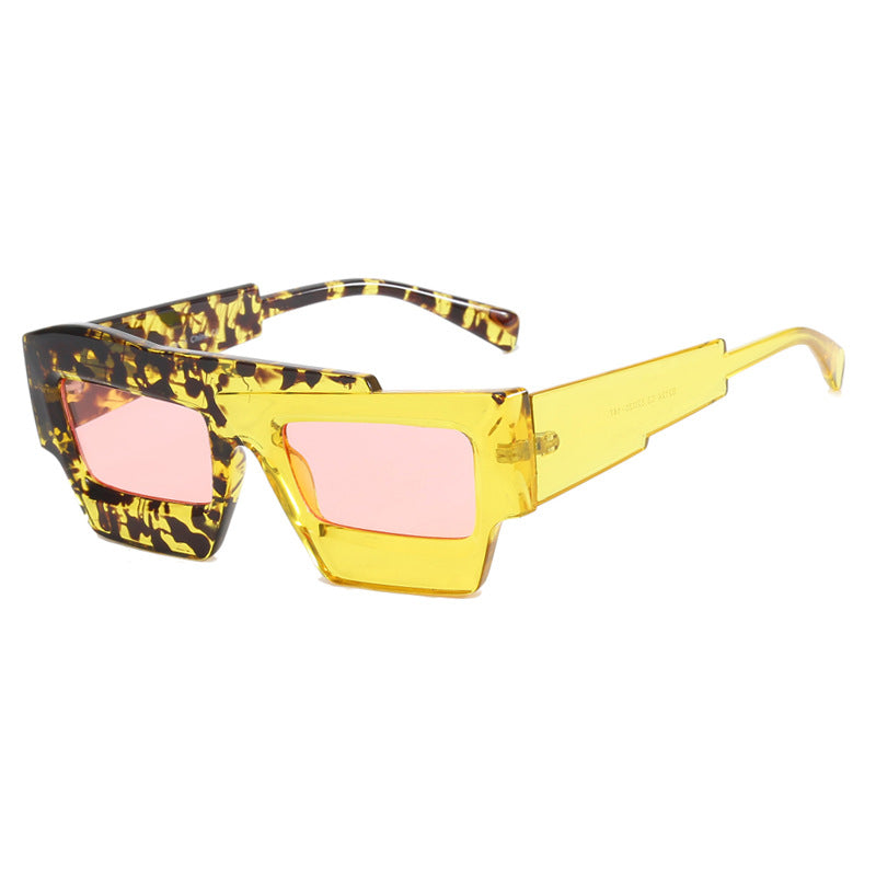 Damen trendy geometrische Sonnenbrille Karnz