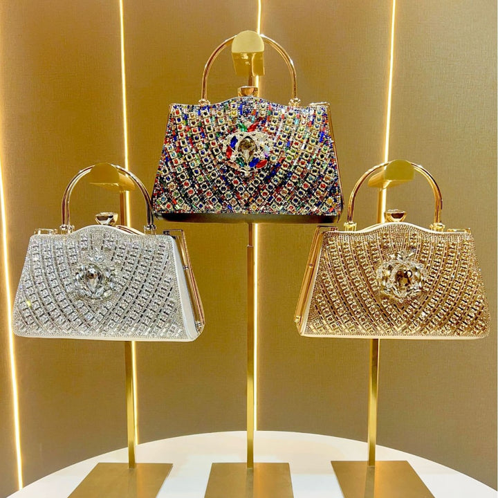 Prunkvolle mit Juwelen besetzte Abendtasche