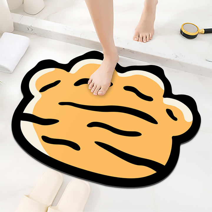 Niedliches Tigerdesign-Badematte für das Badezimmer
