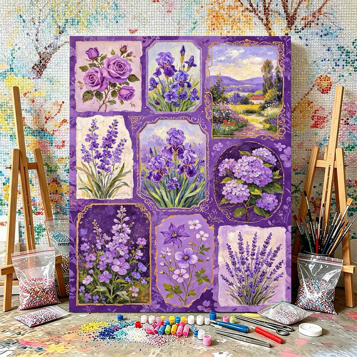 DIY Blumen-Themen Malen nach Zahlen Set Karnz