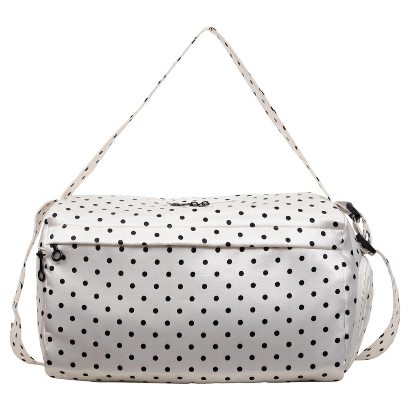 Stylische gepunktete Reisetasche