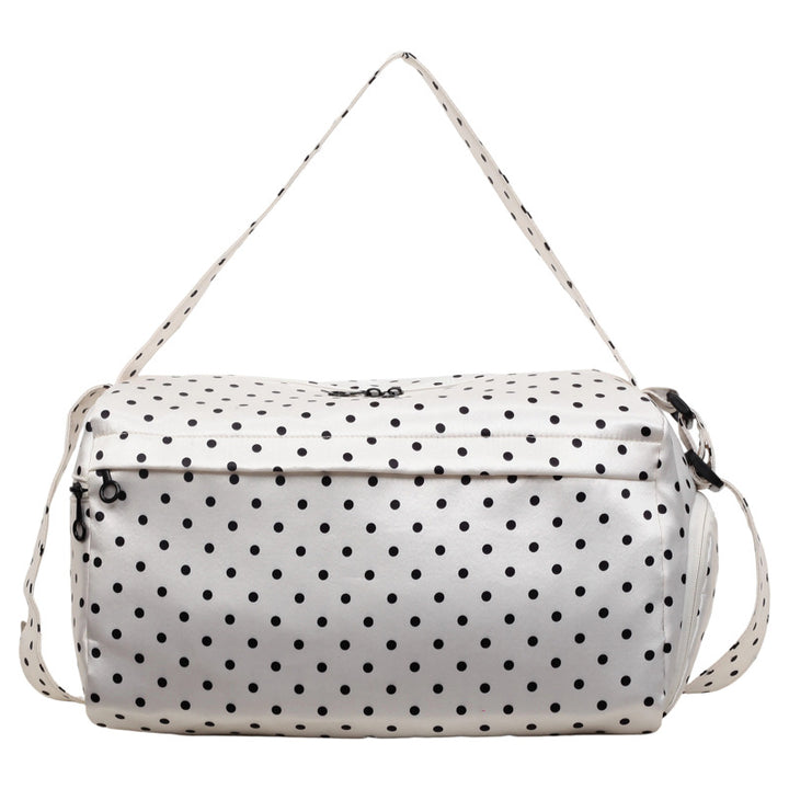 Stylische gepunktete Reisetasche