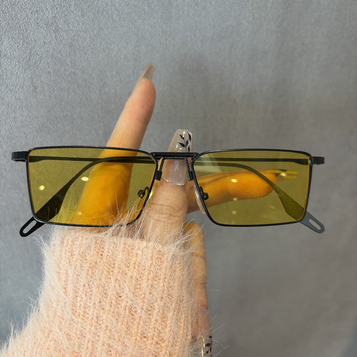 Chic Minimalistische Quadratische Sonnenbrille Karnz