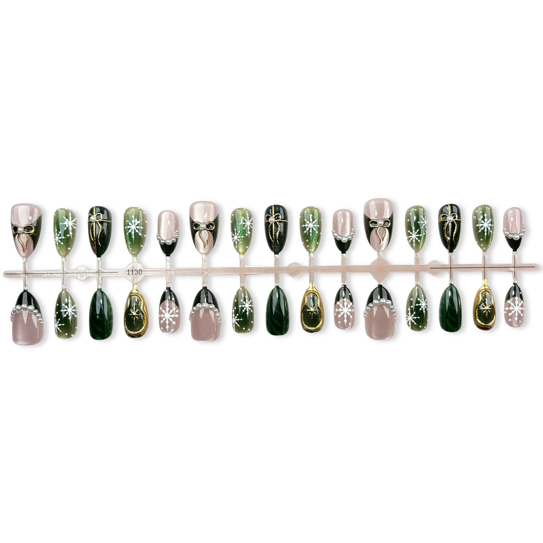 Künstlerisches Press-On Nagelkunst Design Kit