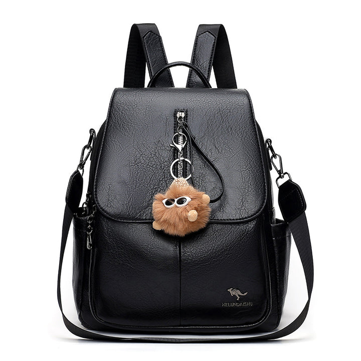 Stylischer Multifunktions-Leder-Rucksack Karnz