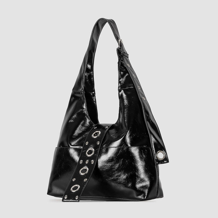 Elegante Lackleder Hobo Tasche