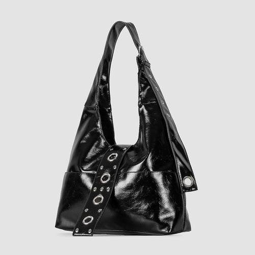 Elegante Lackleder Hobo Tasche