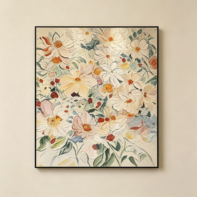 Abstrakte Blumen Leinwand Kunstwerk