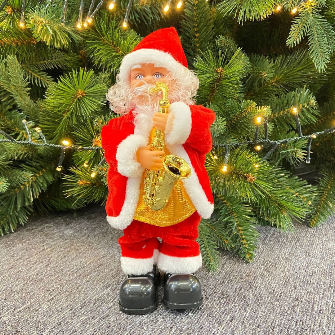 Lustige Weihnachtsmann Deko Figur Karnz