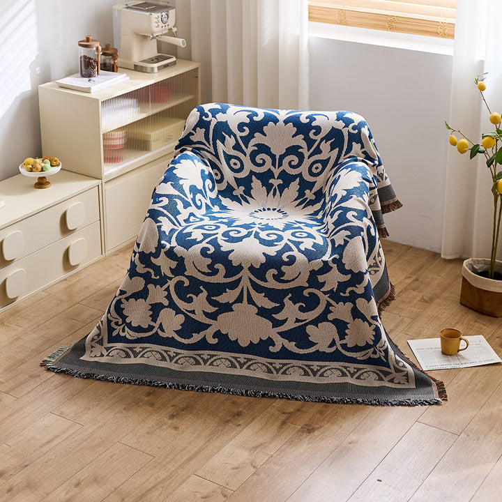 Künstlerische Jacquard-Wurfdecke