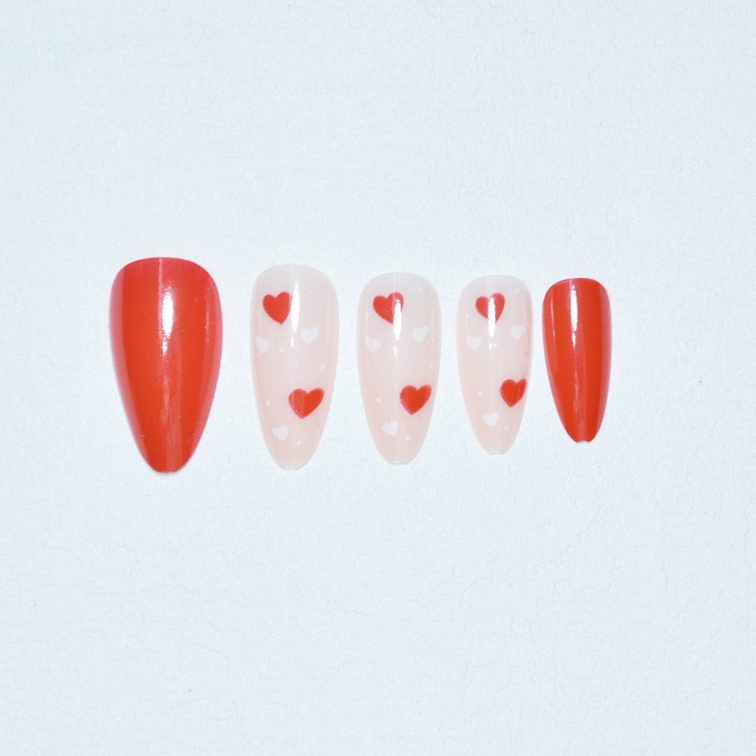 Herz-Themen-Nagelkunst Karnz