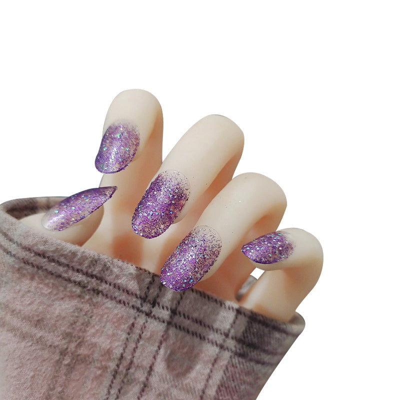 Glitzerndes Ombre Press-On Nägel