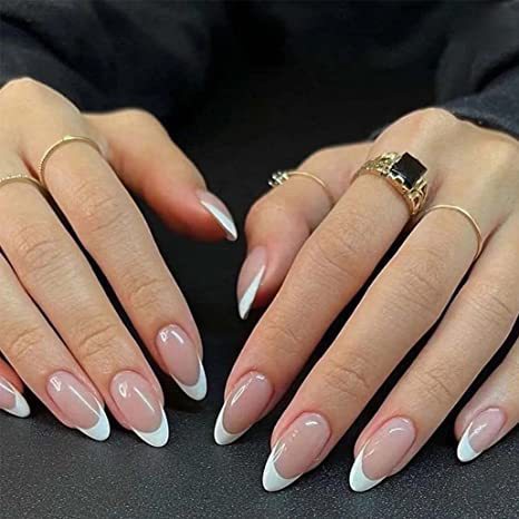 Elegantes French Tip Press-On Nail Set Karnz