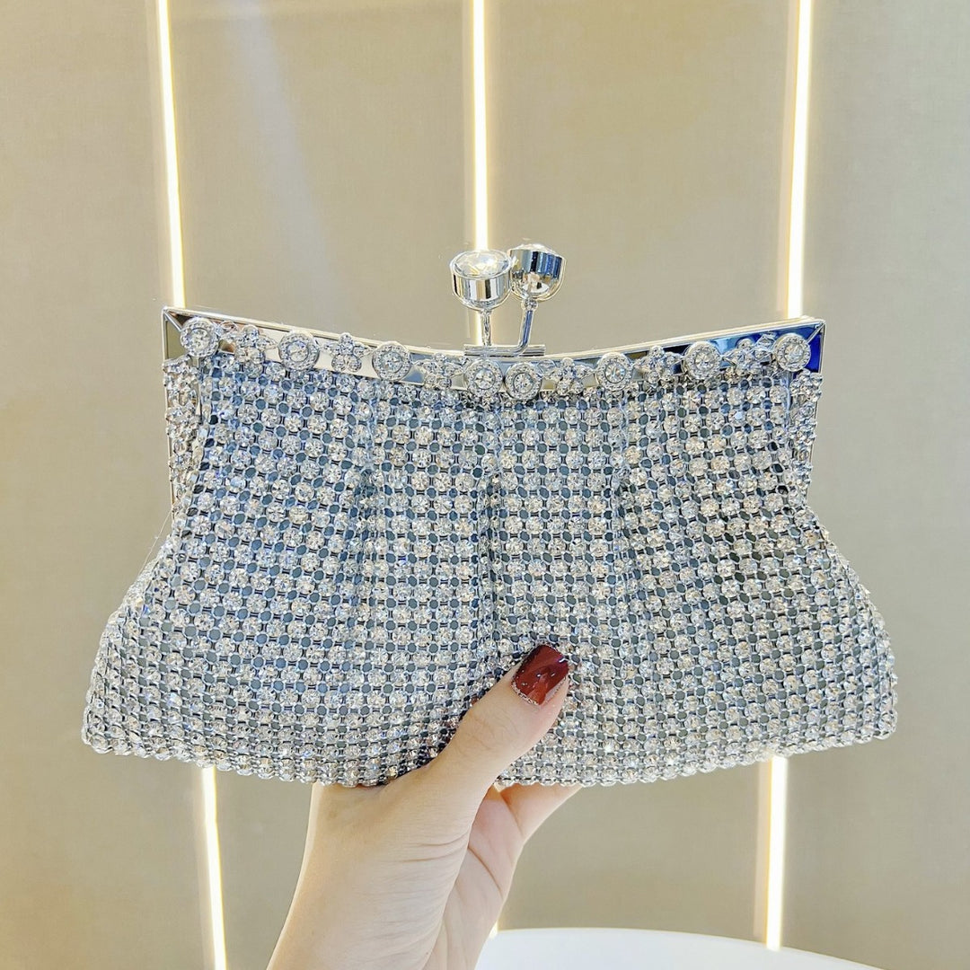 Glitzernde Kristall-Clutch