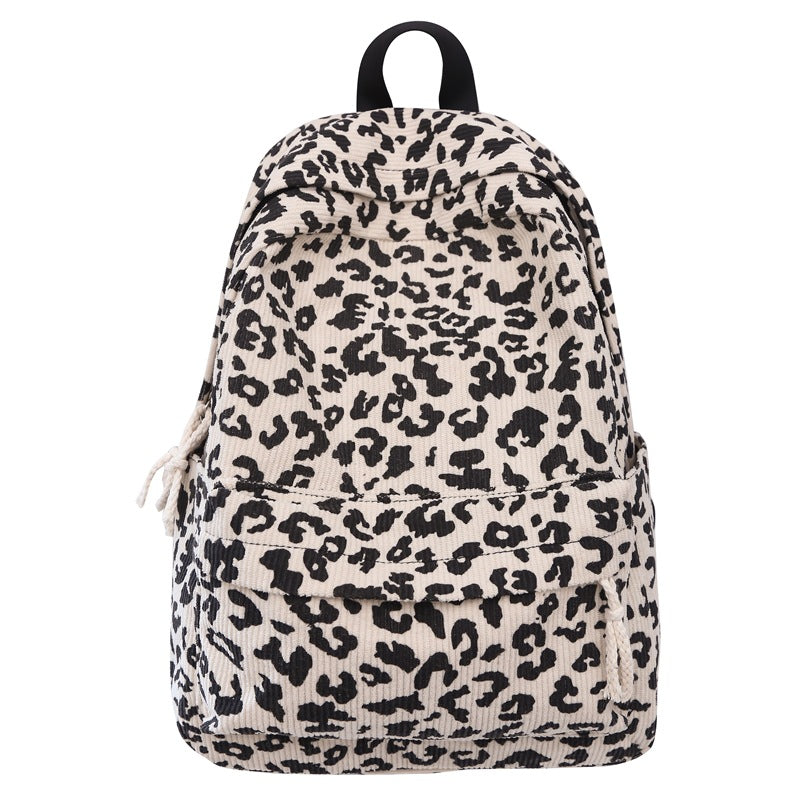 Stilvolle Leoparden-Print Cordura Rucksack