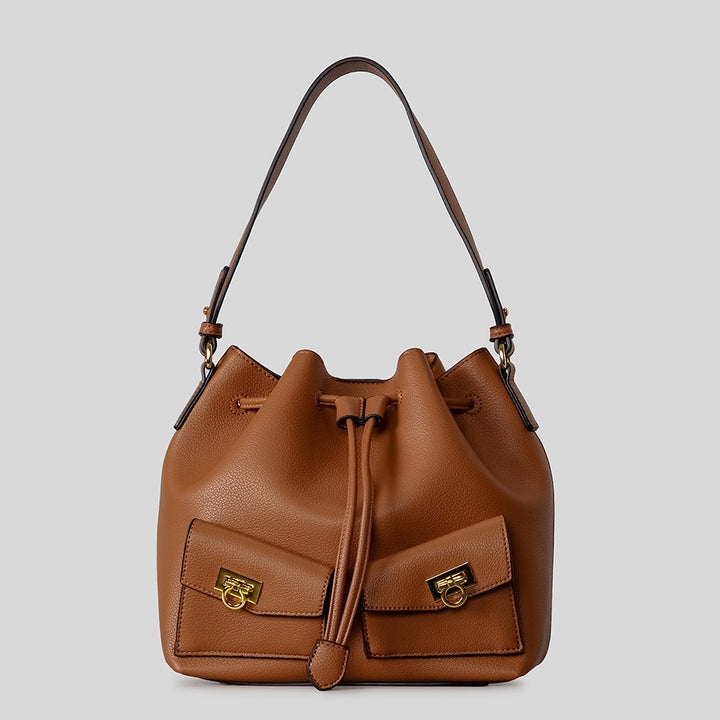 Leder Eimer Tasche