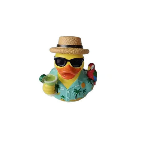 Lustige Badeente mit Sonnenschein-Design Karnz