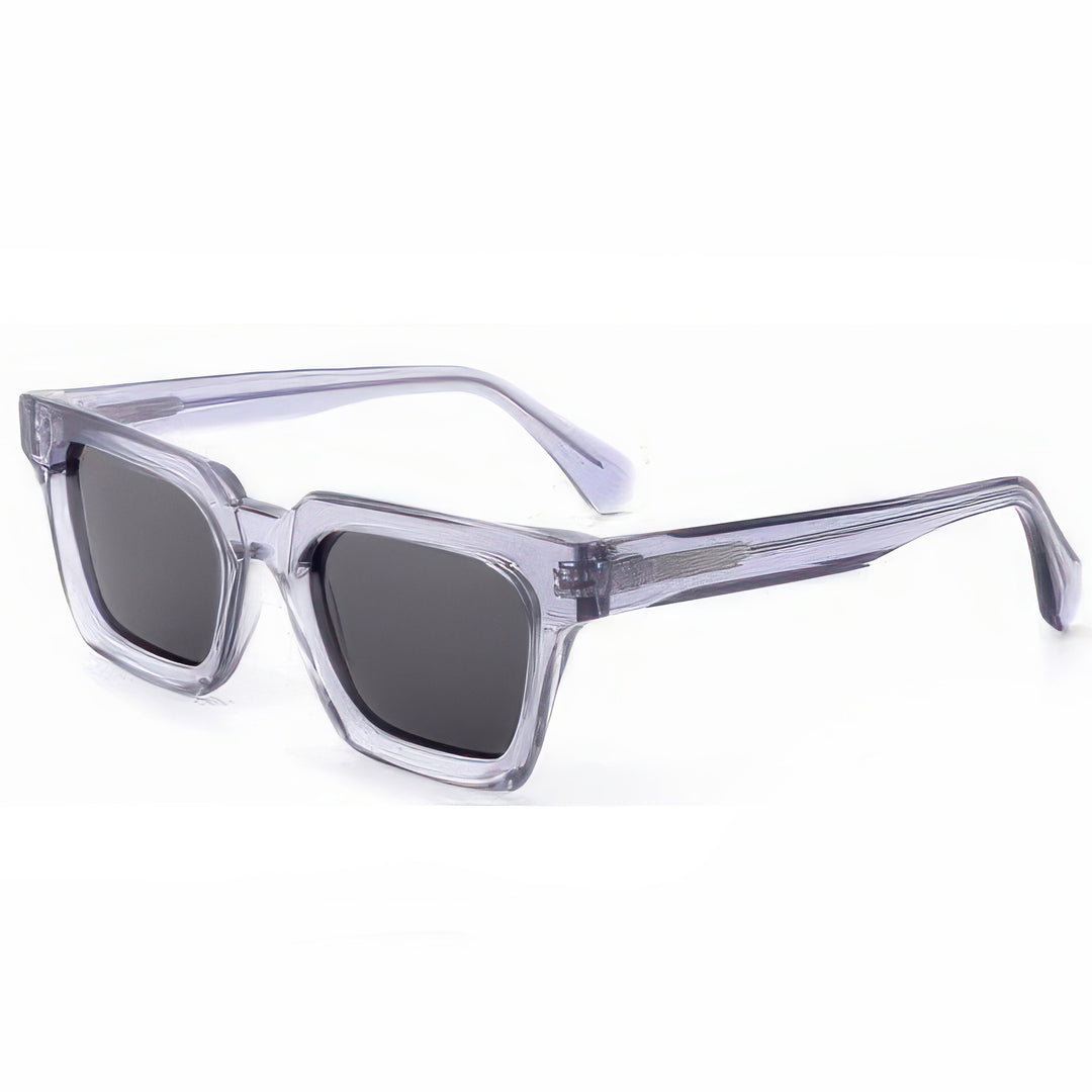 Damen stylische Sonnenbrille im modernen Design mit robustem, transparenten Rahmen Karnz