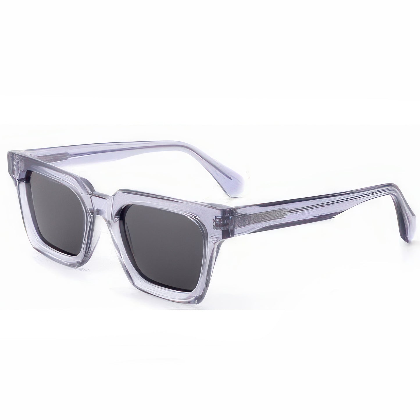 Damen stylische Sonnenbrille im modernen Design mit robustem, transparenten Rahmen Karnz