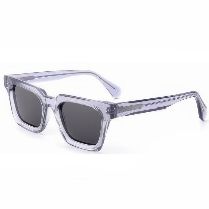 Damen stylische Sonnenbrille im modernen Design mit robustem, transparenten Rahmen Karnz
