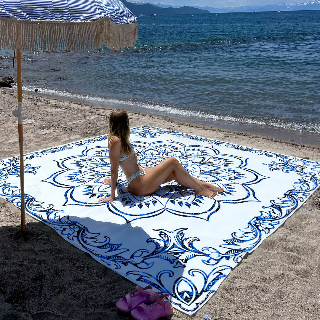 Mandala Design Strandmatte Karnz