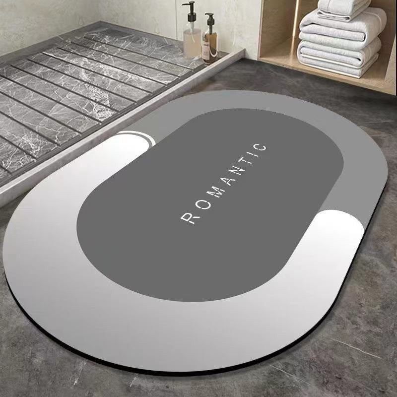 Moderner abstrakter Badezimmerteppich