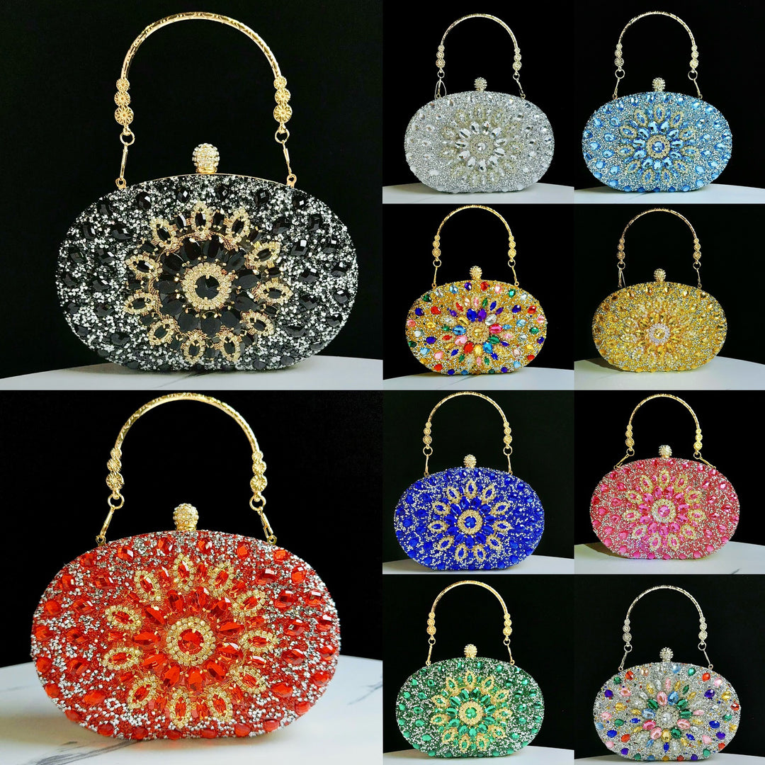 Dekorative verzierte Abendhandtasche