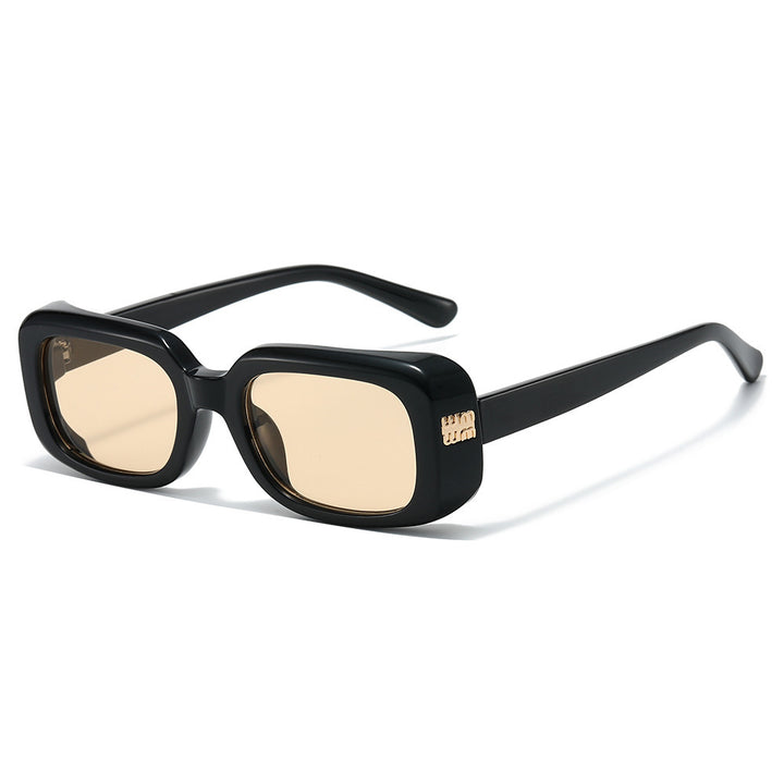 Fette Rechteck-Rahmen-Sonnenbrille Karnz