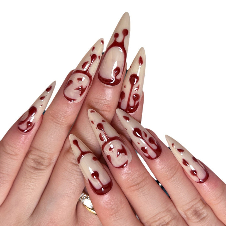 Künstlerische Halloween Themen Nagelkunst Karnz