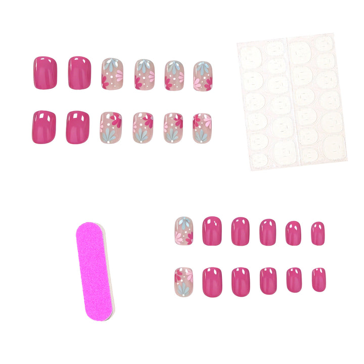 Künstlerische Florale Gel Nagelkunst Karnz
