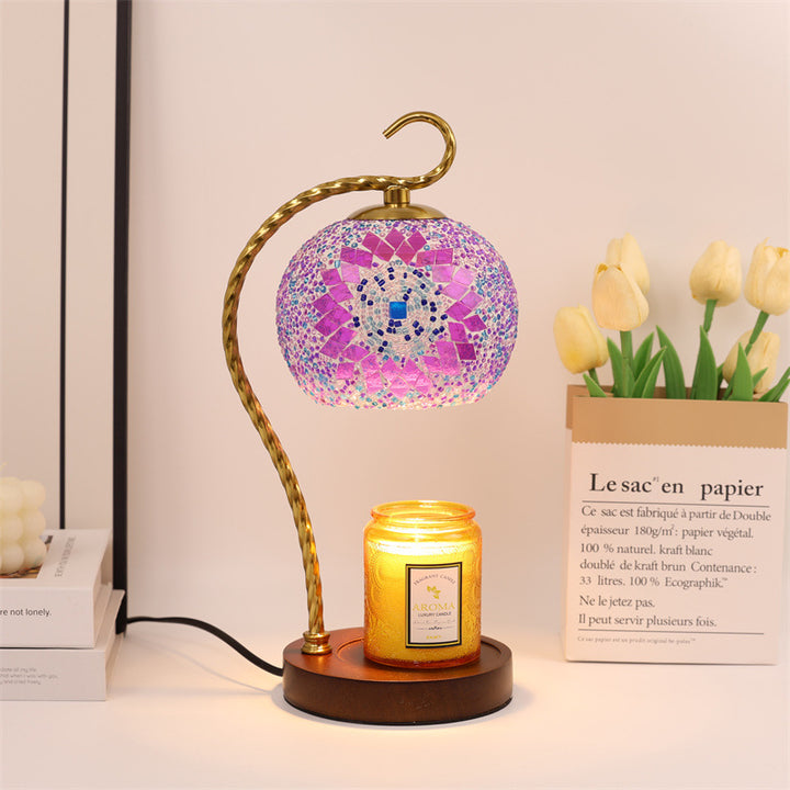 Mosaikglas-Tischlampe